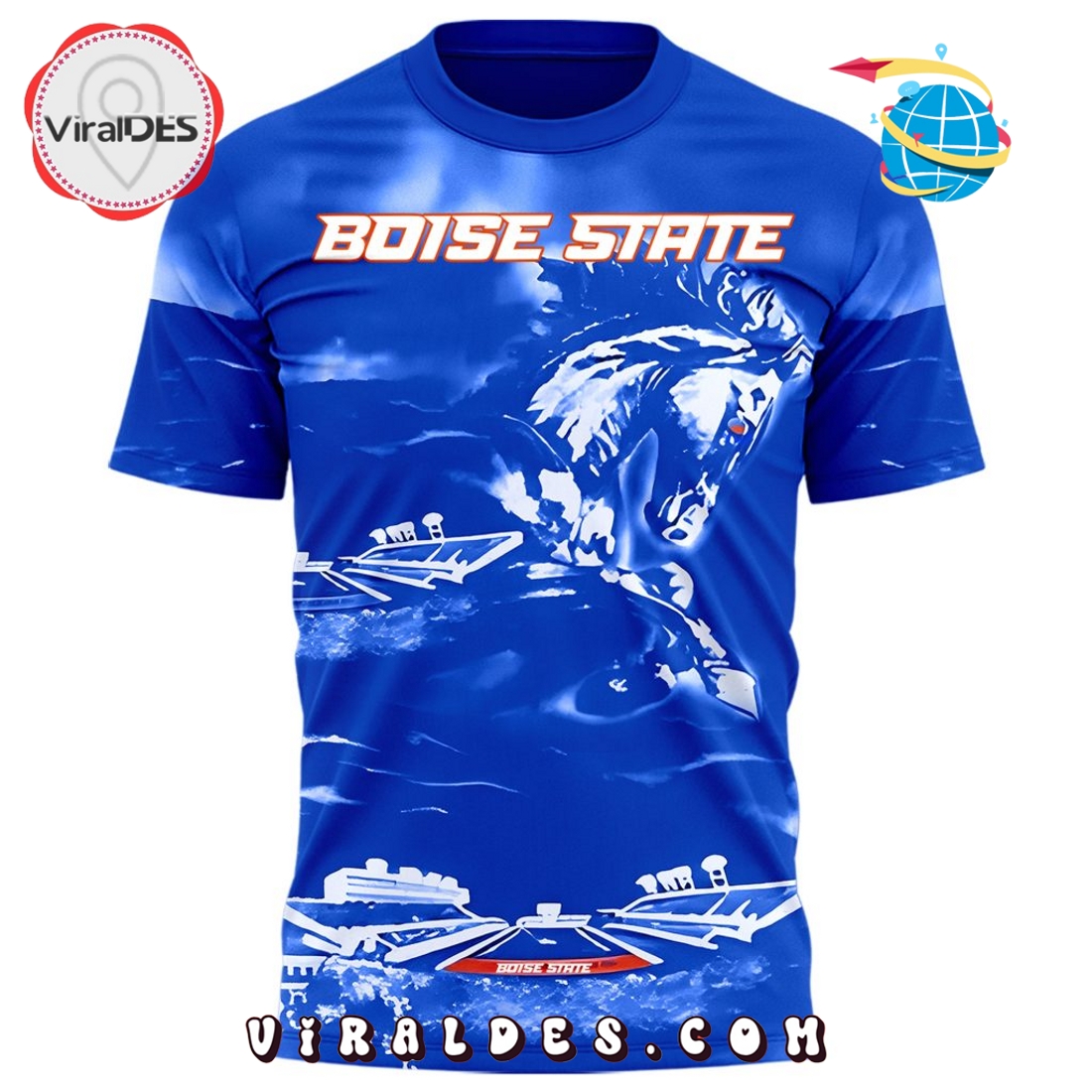 The Blue Boise State Broncos Football Hoodie The Blue Boise State Broncos Football Hoodie