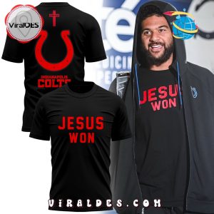 Indianapolis Colts Jesus Won Black Hoodie