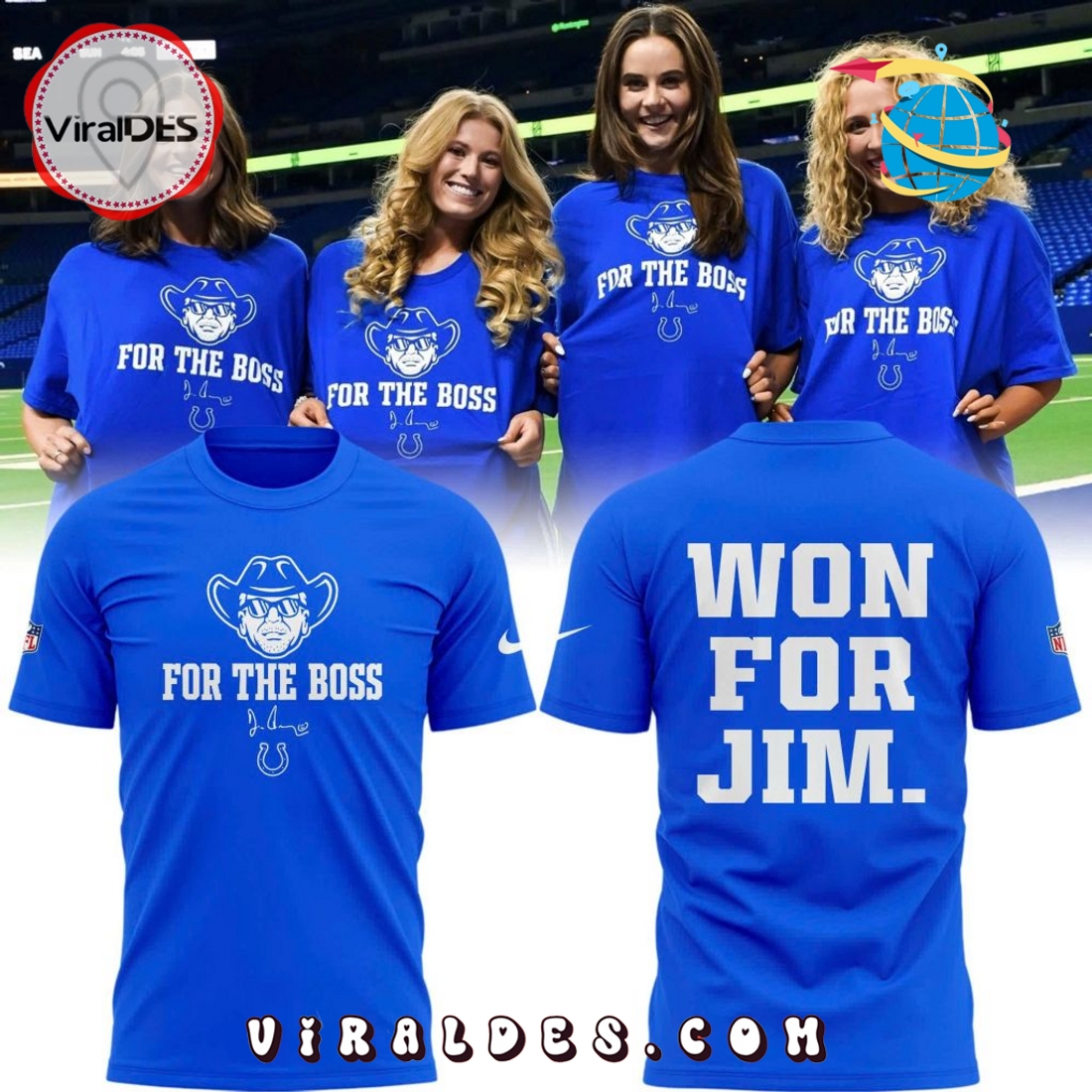 Won For Jim Indianapolis Colts For the Boss Hoodie Won For Jim Indianapolis Colts For the Boss Hoodie