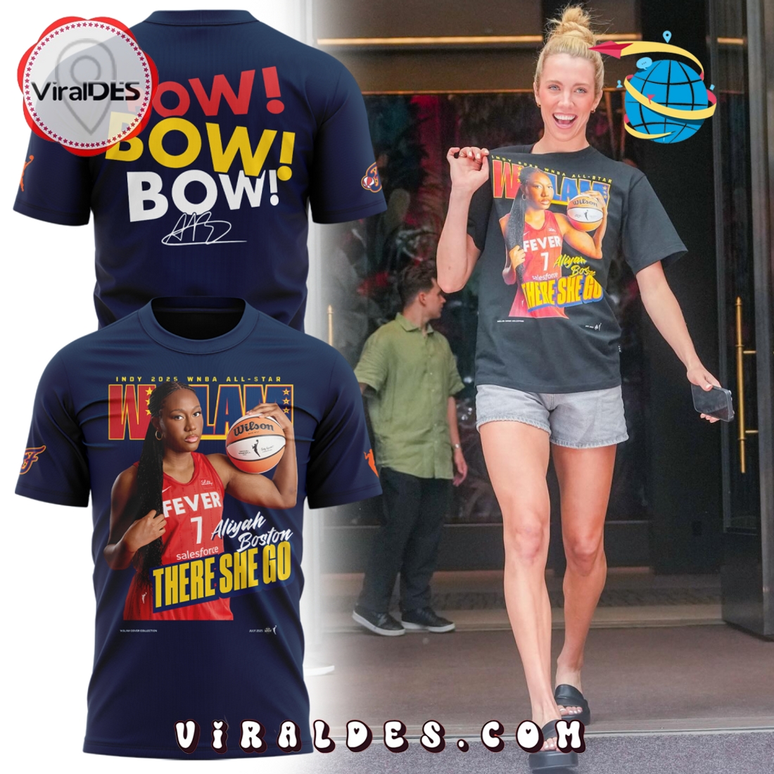 WSLAM Aliyah Boston Limited Edition Hoodie Blue WSLAM Aliyah Boston Limited Edition Hoodie Blue