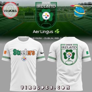 Pittsburgh Steelers Dublin Game White Hoodie 2025