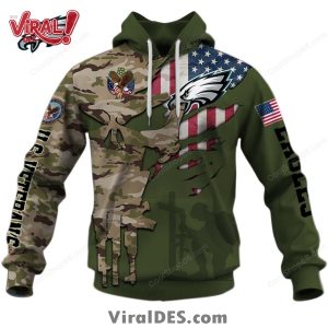 Philadelphia Eagles NFL Veteran’s Day Design Hoodie 2025