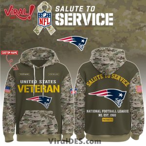 New England Patriots 2025 Salute to Service Hoodie, Long Pants
