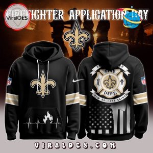 New Orleans Saints x Firefighter Appreciation Night Game Hoodie 2025