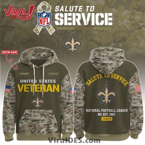 New Orleans Saints 2025 Salute to Service Hoodie, Long Pants