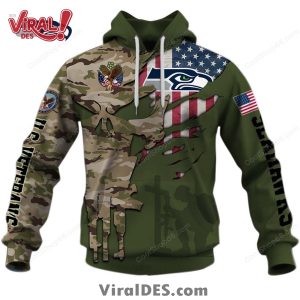 Seattle Seahawks NFL Veteran’s Day Design Hoodie 2025