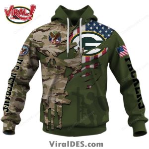 Green Bay Packers NFL Veteran’s Day Design Hoodie 2025