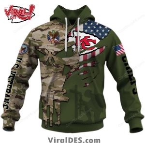 Kansas City Chiefs NFL Veteran’s Day Design Hoodie 2025