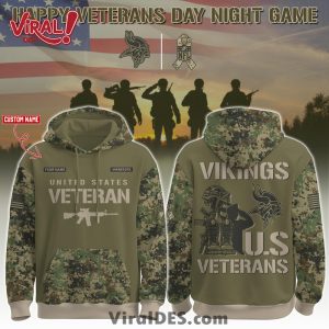 Minnesota Vikings Veteran Day 2025 Hoodie Limited Edions