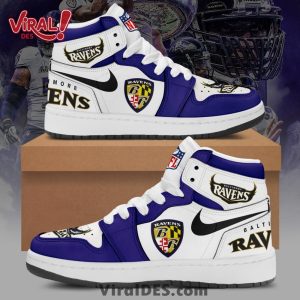 Baltimore Ravens Nike 2025 Air Jordan 1 Sneakers