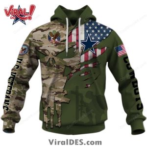 Dallas Cowboys NFL Veteran’s Day Design Hoodie 2025