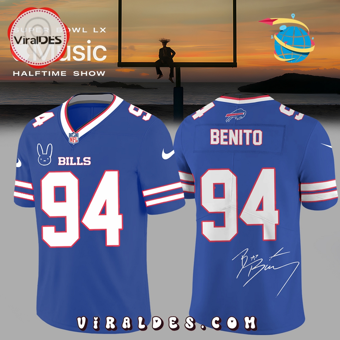 All NFL Team x Bad Bunny Super Bowl Football Jersey 2025 All NFL Team x Bad Bunny Super Bowl Football Jersey 2025