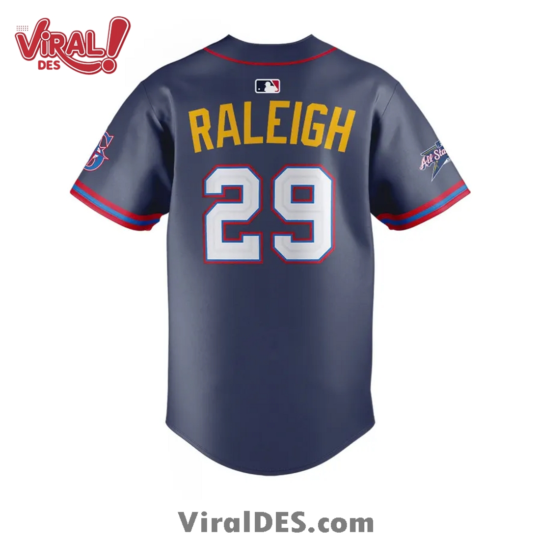 American League Cal Raleigh Navy 2025 All-Star Edition Jersey American League Cal Raleigh Navy 2025 All-Star Edition Jersey