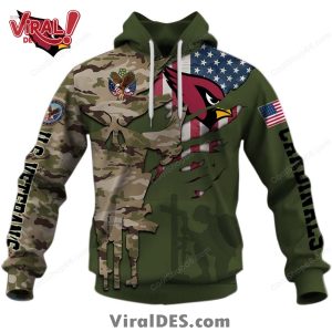 Arizona Cardinals NFL Veteran’s Day Design Hoodie 2025