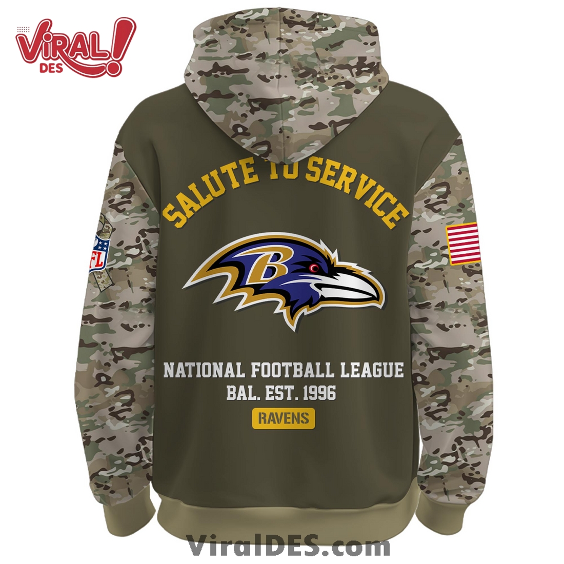 Baltimore Ravens 2025 Salute to Service Hoodie, Long Pants Baltimore Ravens 2025 Salute to Service Hoodie, Long Pants