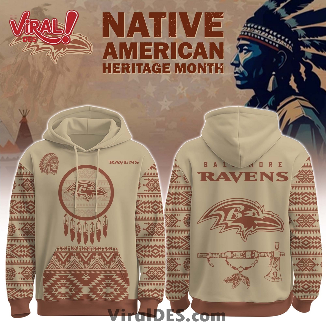 Baltimore Ravens Native American Heritage Month Hoodie, Long Pants Baltimore Ravens Native American Heritage Month Hoodie, Long Pants