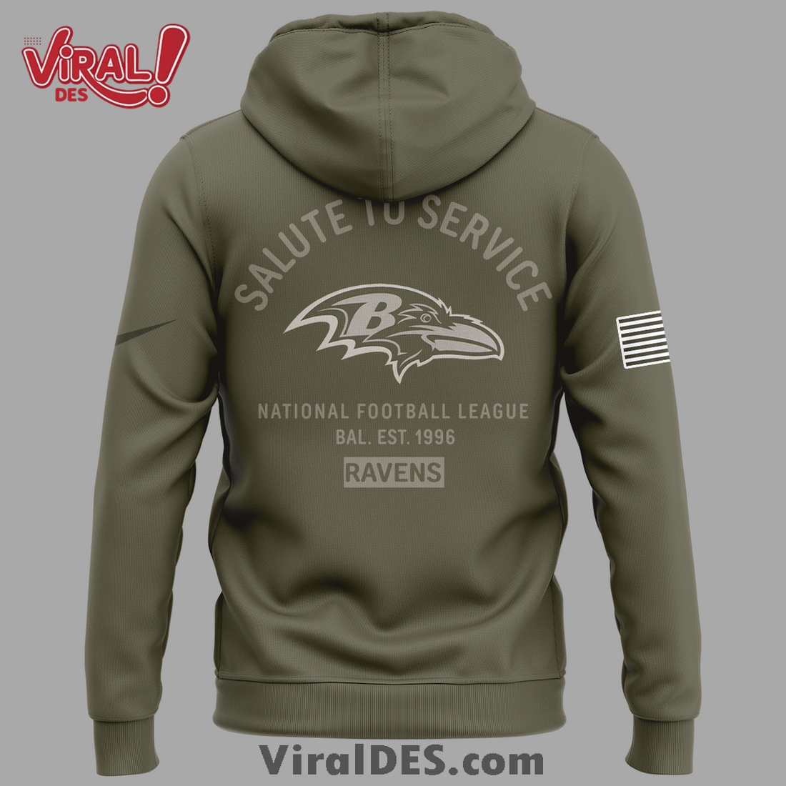 Baltimore Ravens Salute to Service Hoodie 2025 Baltimore Ravens Salute to Service Hoodie 2025