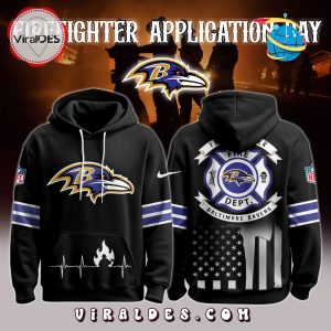 Baltimore Ravens x Firefighter Appreciation Night Game Hoodie 2025