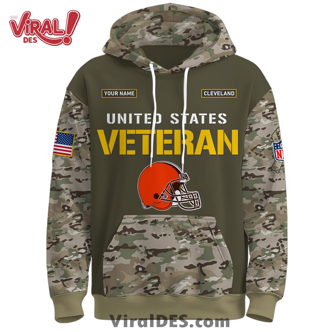 Cleveland Browns 2025 Salute to Service Hoodie, Long Pants Cleveland Browns 2025 Salute to Service Hoodie, Long Pants