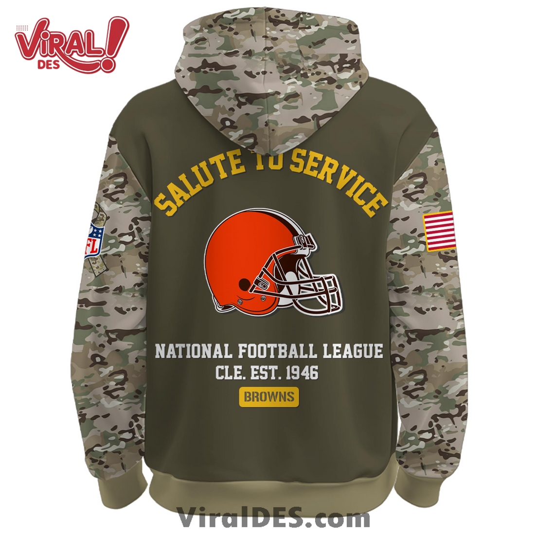 Cleveland Browns 2025 Salute to Service Hoodie, Long Pants Cleveland Browns 2025 Salute to Service Hoodie, Long Pants
