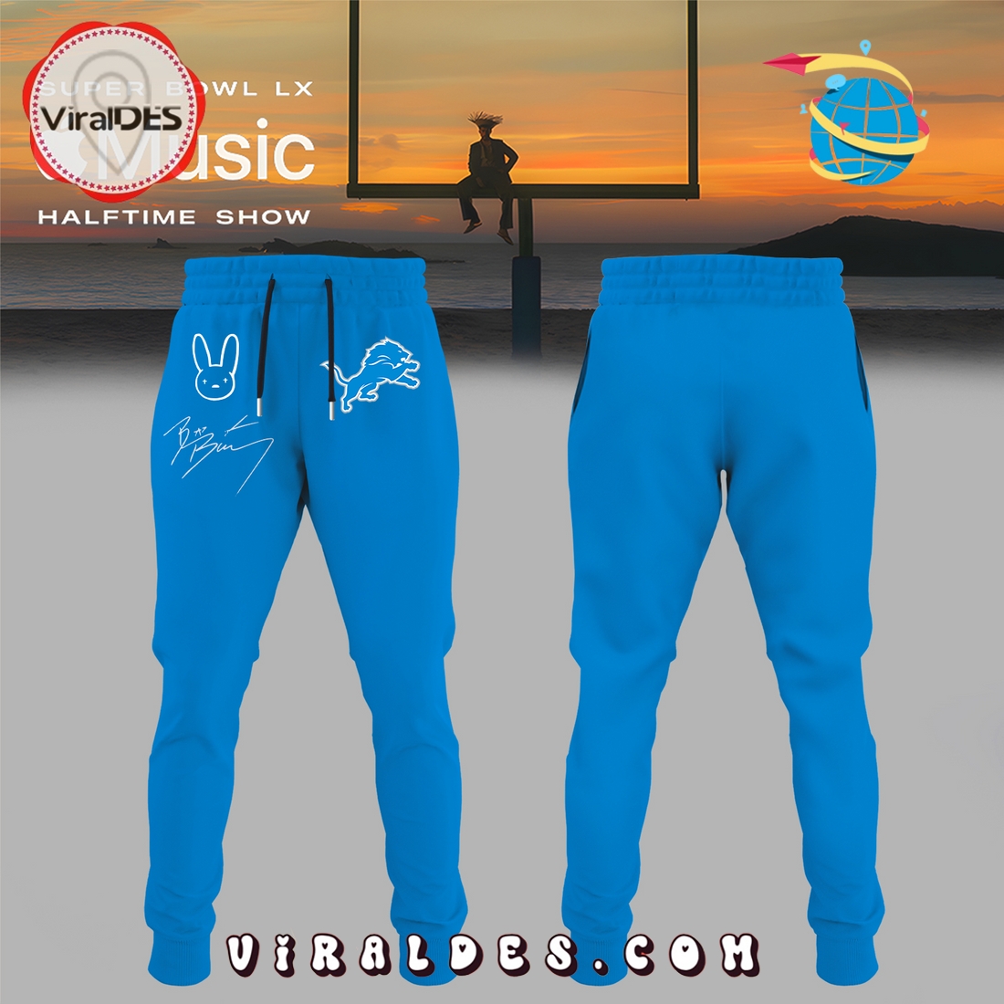 Custom Team NFL x Bad Bunny Super Bowl Football Jersey Custom Team NFL x Bad Bunny Super Bowl Football Jersey