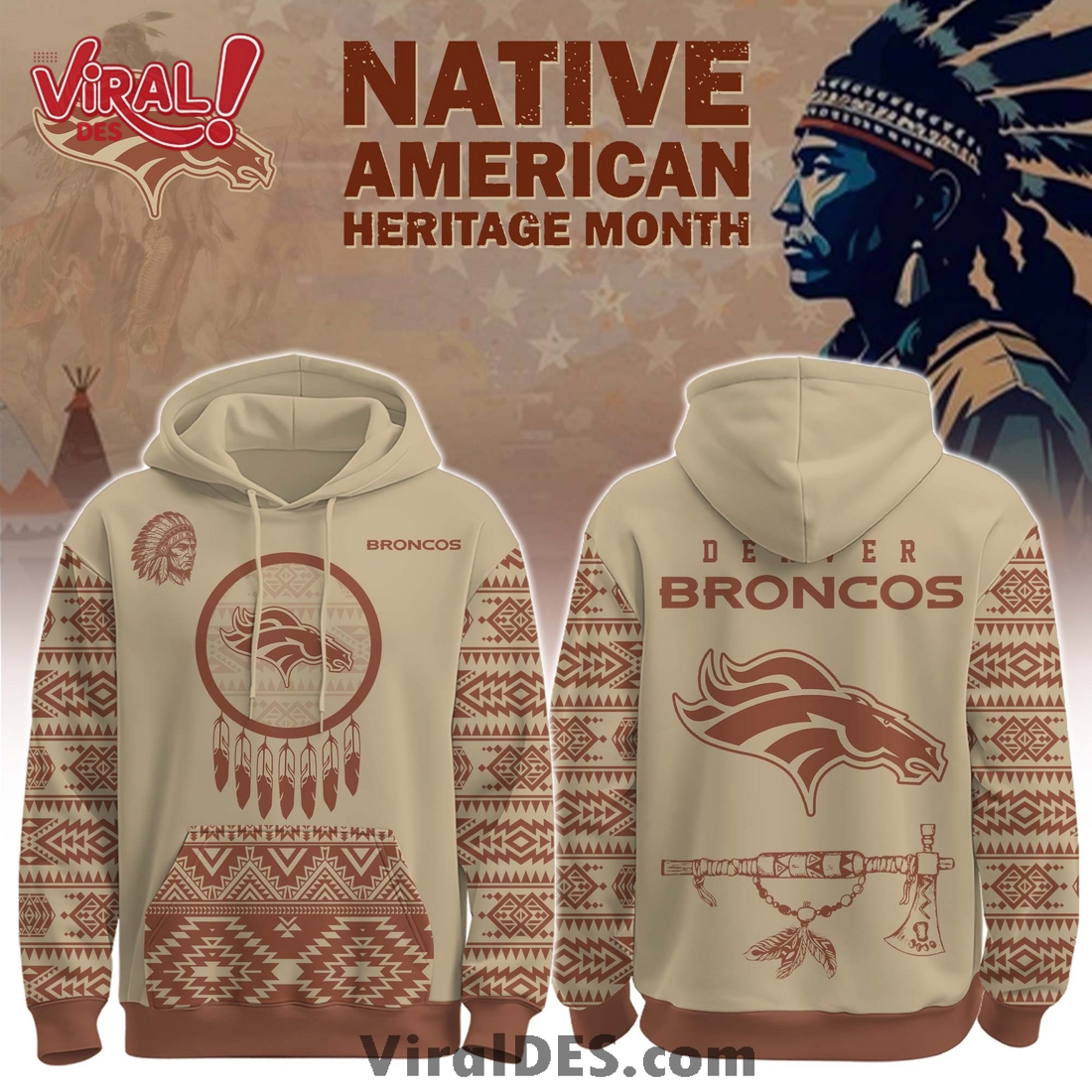 Denver Broncos Native American Heritage Month Hoodie, Long Pants Denver Broncos Native American Heritage Month Hoodie, Long Pants