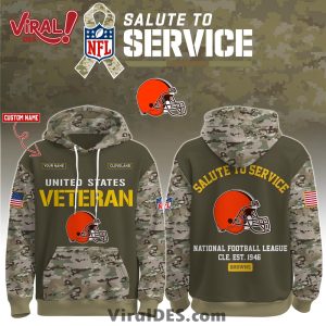 Cleveland Browns 2025 Salute to Service Hoodie, Long Pants