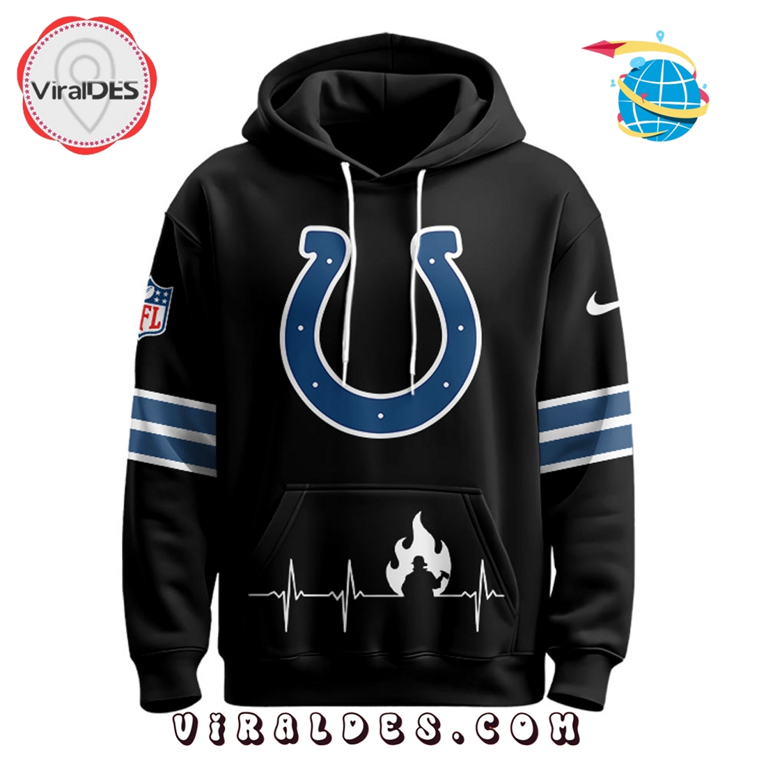 Indianapolis Colts x Firefighter Appreciation Night Game Hoodie 2025 Indianapolis Colts x Firefighter Appreciation Night Game Hoodie 2025
