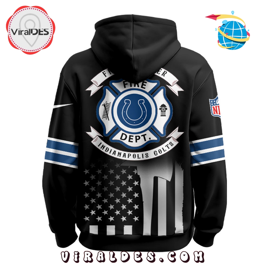 Indianapolis Colts x Firefighter Appreciation Night Game Hoodie 2025 Indianapolis Colts x Firefighter Appreciation Night Game Hoodie 2025
