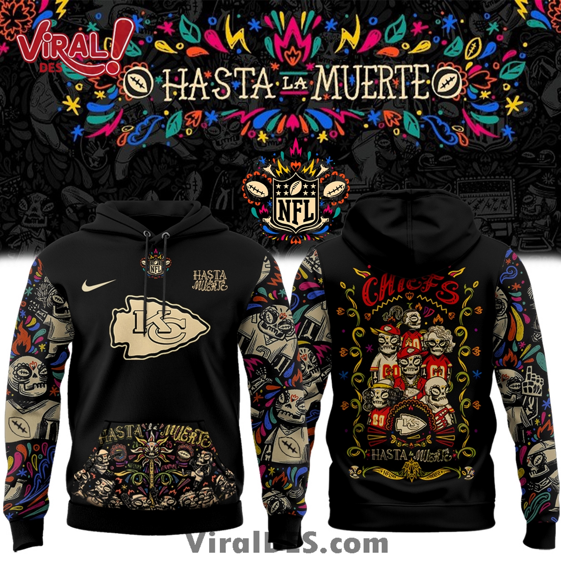 Kansas City Chiefs 2025 Hasta la muerte Hoodie And Cap Kansas City Chiefs 2025 Hasta la muerte Hoodie And Cap
