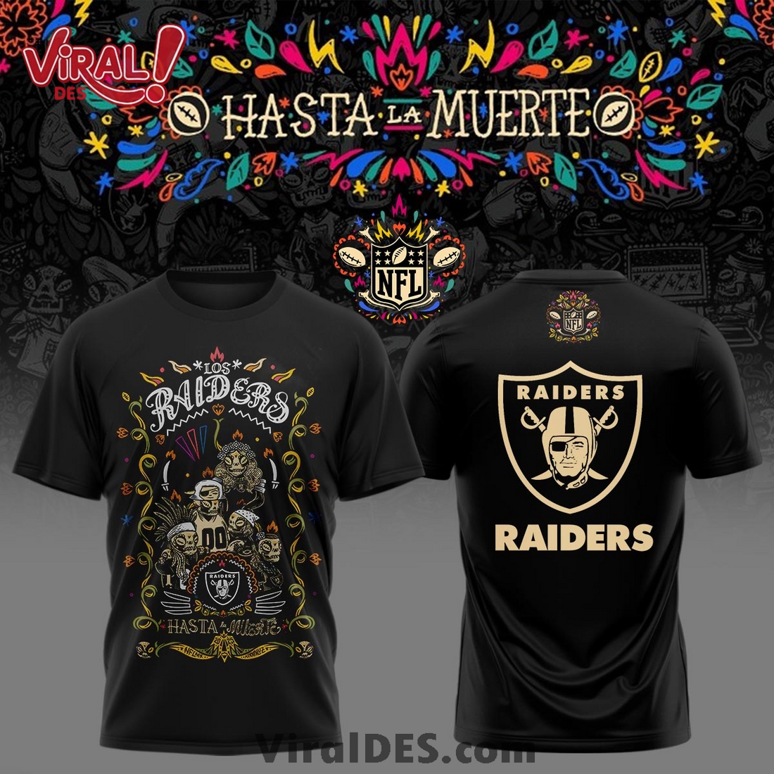Las Vegas Raiders 2025 Hasta la muerte Shirt Las Vegas Raiders 2025 Hasta la muerte Shirt