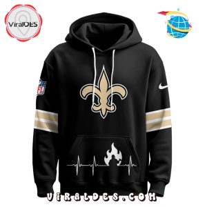 New Orleans Saints x Firefighter Appreciation Night Game Hoodie 2025