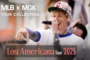 MGK x Blue Jays Men’s Baseball Jersey – Limited Edition 2025 with graffiti design