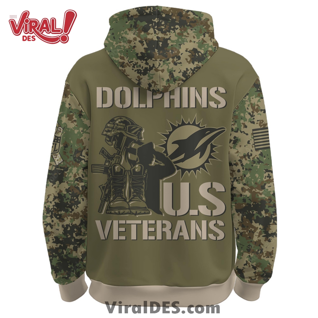 Miami Dolphins Veteran Day 2025 Hoodie Limited Edions Miami Dolphins Veteran Day 2025 Hoodie Limited Edions