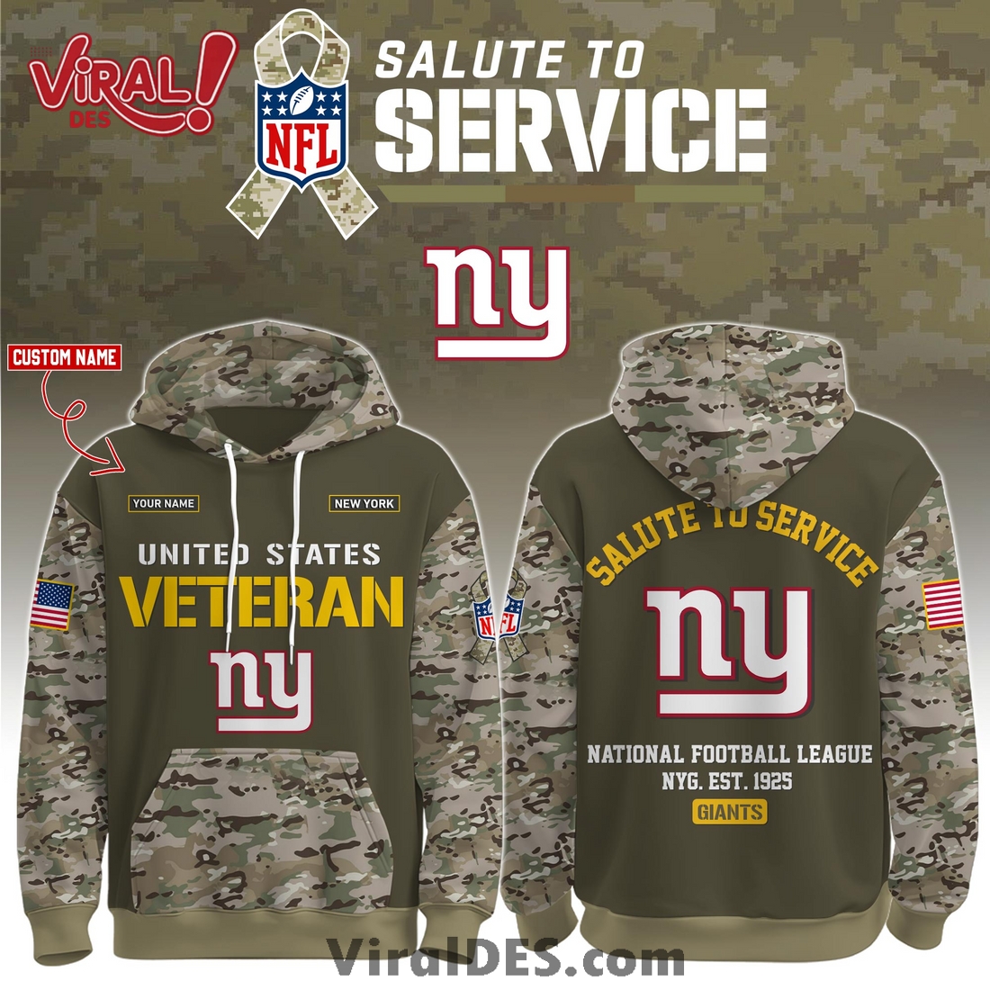 New York Giants 2025 Salute to Service Hoodie, Long Pants New York Giants 2025 Salute to Service Hoodie, Long Pants