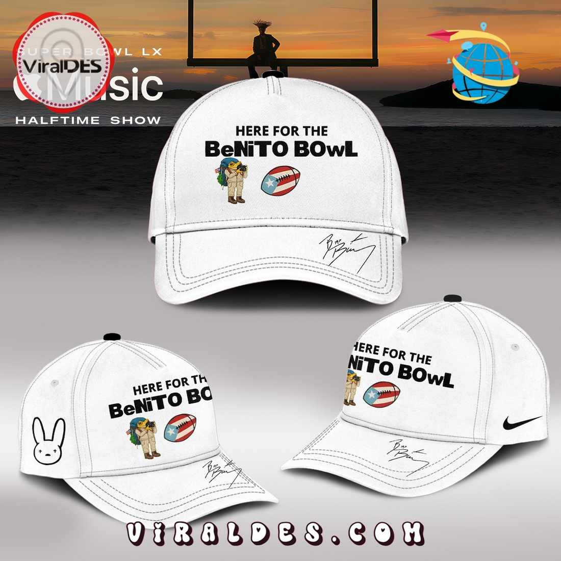 NFL x Bad Bunny Super Bowl Special Edition Shirt, Cap NFL x Bad Bunny Super Bowl Special Edition Shirt, Cap