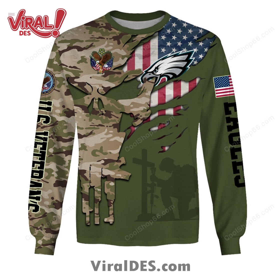 Philadelphia Eagles NFL Veteran’s Day Design Hoodie 2025 Philadelphia Eagles NFL Veteran’s Day Design Hoodie 2025