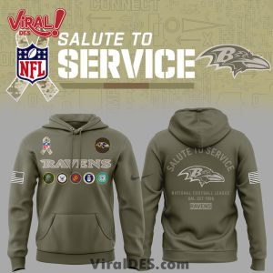 Baltimore Ravens Salute to Service Hoodie 2025
