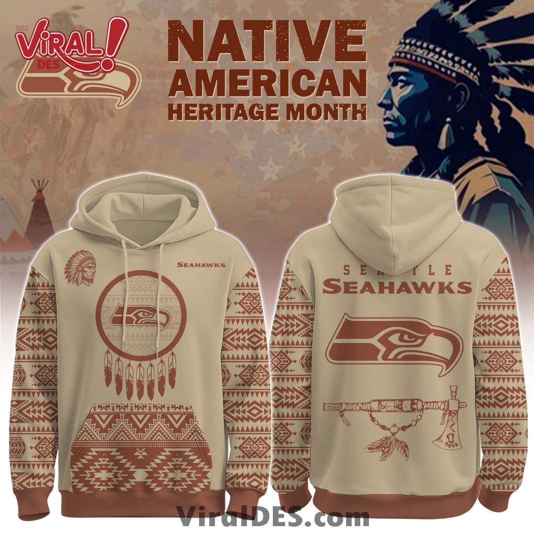 Seattle Seahawks Native American Heritage Month Hoodie, Long Pants Seattle Seahawks Native American Heritage Month Hoodie, Long Pants