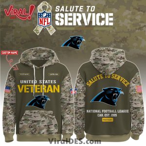 Carolina Panthers 2025 Salute to Service Hoodie, Long Pants