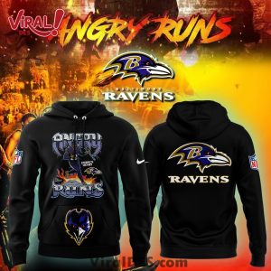 Baltimore Ravens Angry Runs Premium Limited Pullover Hoodie