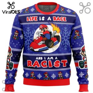 Racer Meme Mario Kart Super Mario Bros. Ugly Sweater 2025