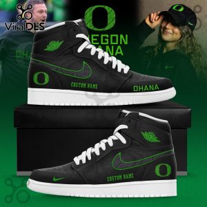 Custom Oregon Ducks Ohana 2025 Custom AJ1 Sneaker