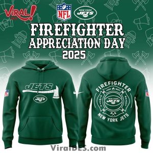 New York Jets 2025 Firefighter Application Day Hoodie