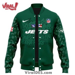 New York Jets 2025 Puerto Rico Heritage Baseball Jacket