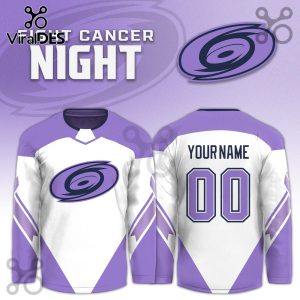 Carolina Hurricanes Hockey Fights Cancer Purple Jersey Limited Edition