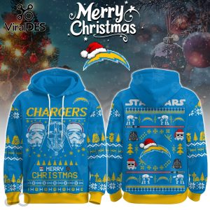 Los Angeles Chargers Merry Christmas The Force Edition Hoodie 2025