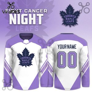 Toronto Maple Leafs Hockey Fights Cancer Purple Jersey Limited Edition
