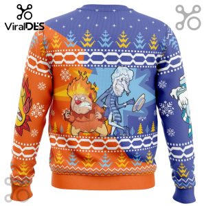 Heat and Snow Miser The Year Without a Santa Claus Ugly Sweater 2025