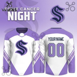 Seattle Kraken Hockey Fights Cancer Purple Jersey Limited Edition